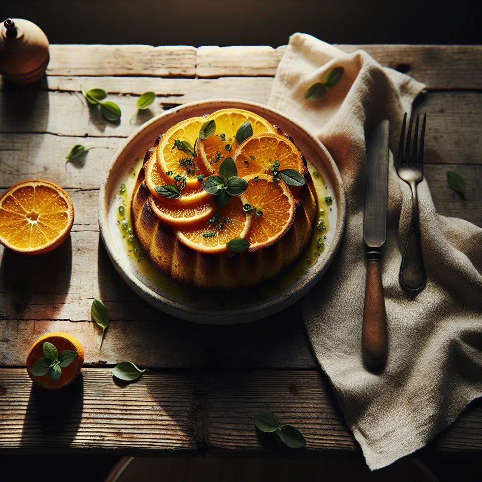Bizcocho De Naranja Y Almendra