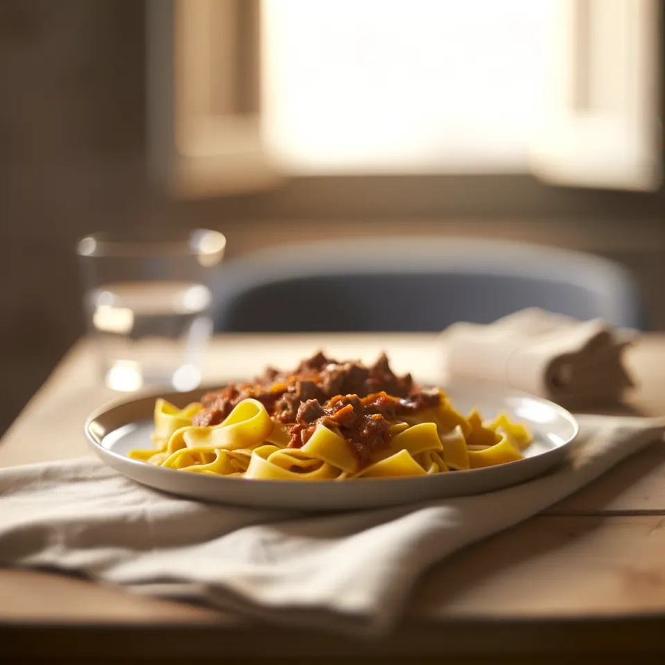 Tagliatelle Al Ragú De Ternera